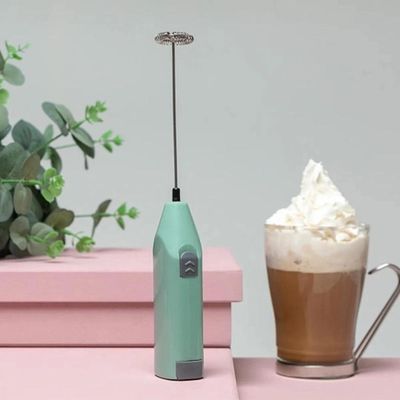Mini Mixer Batedor Misturador Giratorio A Pilha Para Bebidas Café Cappuccino Milk Shake Ovos