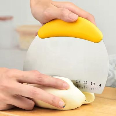 Cortador Pizza Manual Espatula Misturador Massas Paes Tortas Verdura Inox