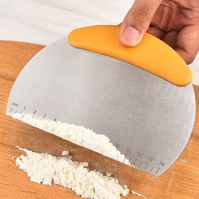 Cortador Pizza Manual Espatula Misturador Massas Paes Tortas Verdura Inox