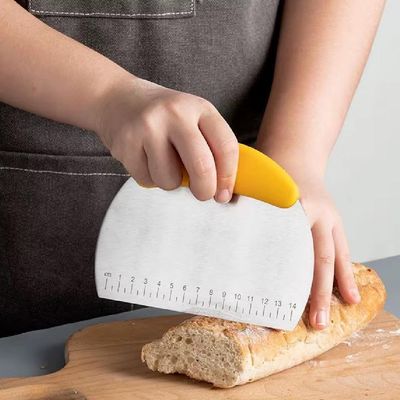 Cortador Pizza Manual Espatula Misturador Massas Paes Tortas Verdura Inox