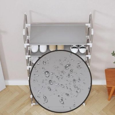 Estante Organizador Inox 5 Prateleiras Sapateira 15 Pares Lavanderia Rack Multiuso Bandeja Banheiro