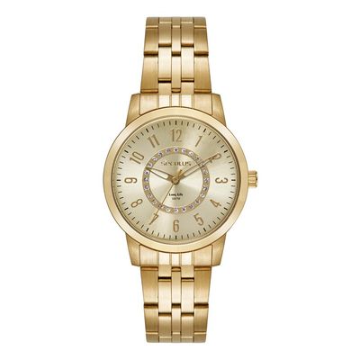 Relógio Seculus Feminino Ref: 44289lpsvda1 Casual Aço Dourado