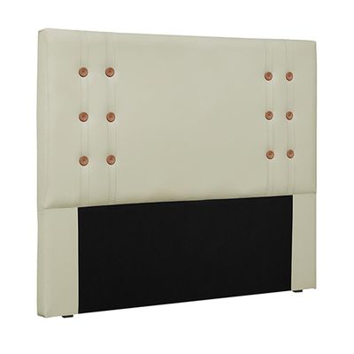 Cabeceira Decorativa Queen Size 1,60M Kors PU Marfim - Gran Belo