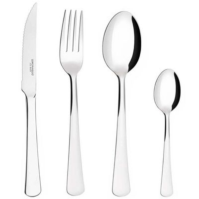 Jogo de Talheres 120 Peças Garfo Faca Colheres Aço Inox Toronto Simonaggio 30 Pessoas