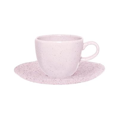 Jogo de Jantar Chá 30 Peças Porcelana Oxford Ryo Pink Sand: Caribe