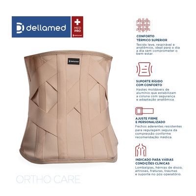 Colete Putti Alto Ortho Care Dellamed M / Bege