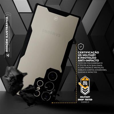 Capa para Samsung Galaxy A56 - Dual Shock Sense Preta - Gshield
