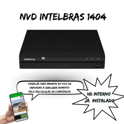 NVD INTELBRAS 1404 04 canais IP C/HD 500GB