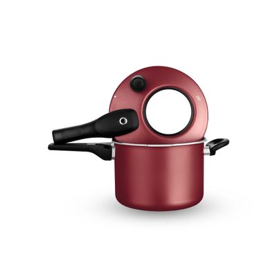 Panela De Pressão com Visor Linha Superior 4.5 l Cereja 6601