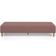 Kit 02 Puffs Decorativo Sala de Estar Bali W01 Pés Palito 210x60cm Suede Rosê - Lyam Decor