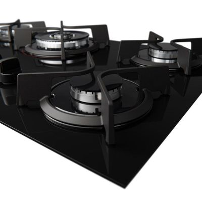 Cooktop 5B Preto Com Mesa De Vidro Tripla Chama Dako Bivolt