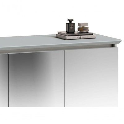Buffet Classic Branco Acetinado Com Espelho - Imcal Móveis