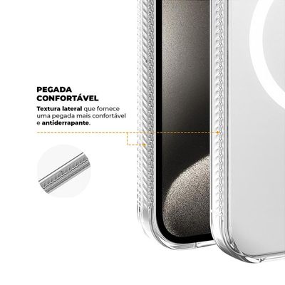 Kit Capa Anti-Slip Magsafe e Película Ultra Safe para iPhone 15 Pro Max - Gshield
