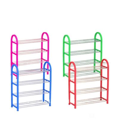 Sapateira 16 Sapatos Desmontavel Com 4 Prateleiras Vertical 8 Pares Aluminio
