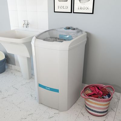 Lavadora de Roupa Semiautomática Inverter 22KG Praxis Branco / 110v