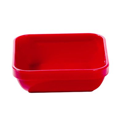 Travessa Cheff Quadrada 250ml Vermelha em Polipropileno