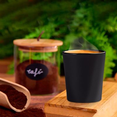 Copo Fresc Redondo 200ml Preto em Polipropileno