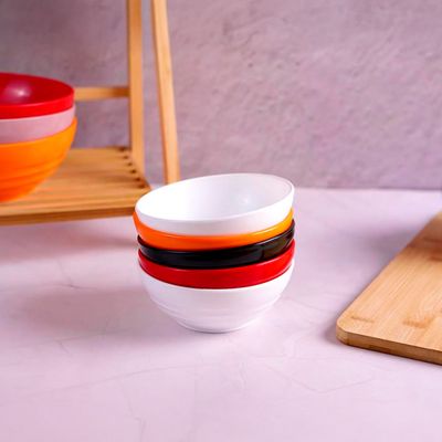 Bowl Oriental Redondo 500ml Vermelho em Polipropileno