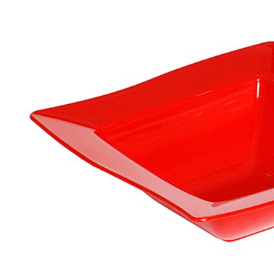 Saladeira Moove Quadrada 800ml Vermelha em Polipropileno
