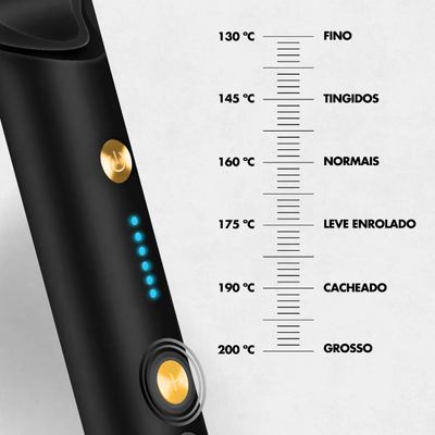 Escova Pente Alisadora Para Cabelo Profissional Preta