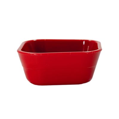 Ramequim Assimétrico 100ml Vermelho em Polipropileno