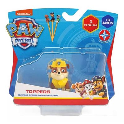JOGO PAW PATROL TOPPER UNITARIO RUBBLE ESTRELA