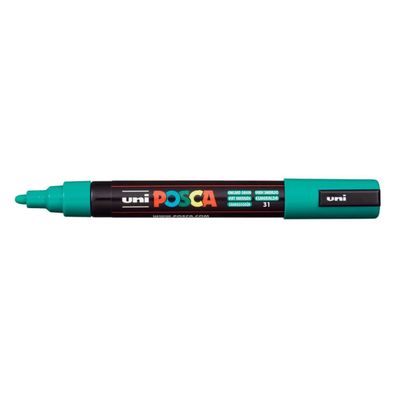 MARCADOR PERMANENTE PC-5M VERDE ESMERALDA POSCA