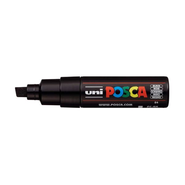 MARCADOR PERMANENTE PC-8K PRETO POSCA