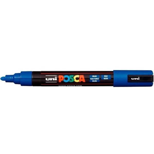 MARCADOR PERMANENTE PC-5M AZUL POSCA