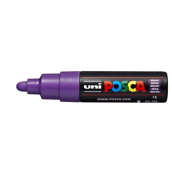 MARCADOR PERMANENTE PC-7M VIOLETA POSCA