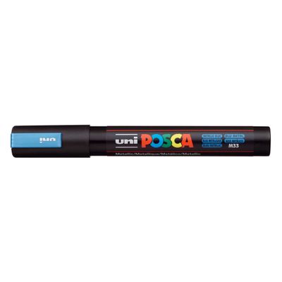 MARCADOR PERMANENTE PC-5M AZUL METALICO POSCA