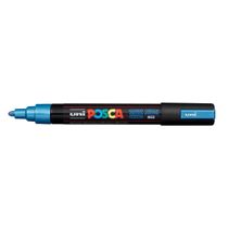 MARCADOR PERMANENTE PC-5M AZUL METALICO POSCA