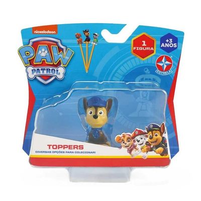 JOGO PAW PATROL TOPPER UNITARIO CHASE ESTRELA