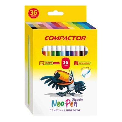 CANETINHA 36 CORES NEO PEN COMPACTOR