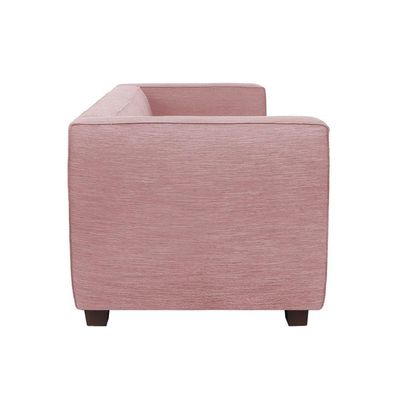 Sofá Namoradeira Amsterdam 1,40m Suede Rose - Inova Decorações