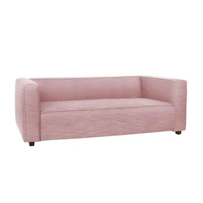 Sofá Namoradeira Amsterdam 1,40m Suede Rose - Inova Decorações