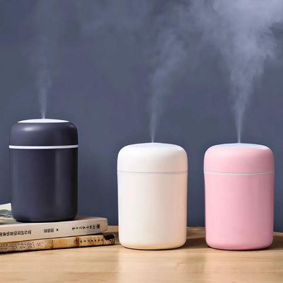Umidificador Portátil Ultrassônico Com Luminária Led – Compacto, Silencioso E Multifuncional - Branco
