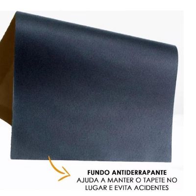 Tapete Entrada Macio Antiderrapante Bem Vindo Decorativo Casa Escritorio Pvc Luxo Preto