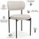 Kit 08 Cadeiras Estofadas Para Sala De Jantar Louvre L02 Linho Cru - Lyam Decor