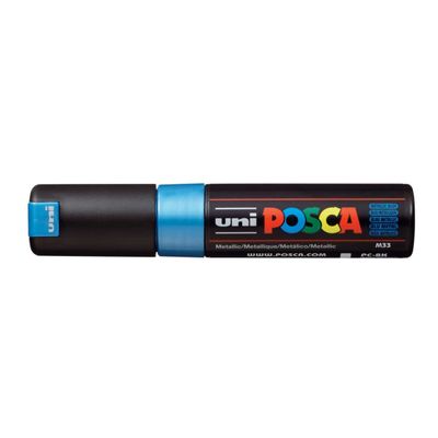 MARCADOR PERMANENTE PC-8K AZUL METALICO POSCA