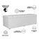 Calçadeira Recamier Baú Para Cama De Casal King Dália 195x50 cm W01 Facto Branco - Lyam