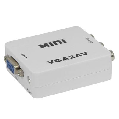 Mini Conversor VGA P/ AV 1080p - VGA2AV