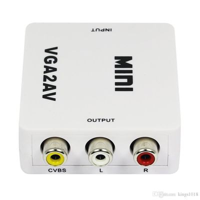 Mini Conversor VGA P/ AV 1080p - VGA2AV