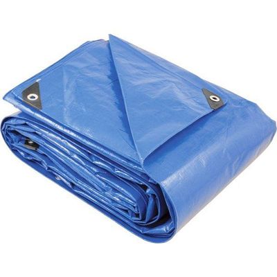 Lona Polietileno 12x5m Azul 200 Micras Reforçada - Vonder