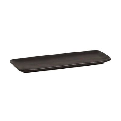 Conjunto de Travessas Retangulares Médias Porto Brasil Orgânico Preto Matte 33x13cm - 4 peças Preto