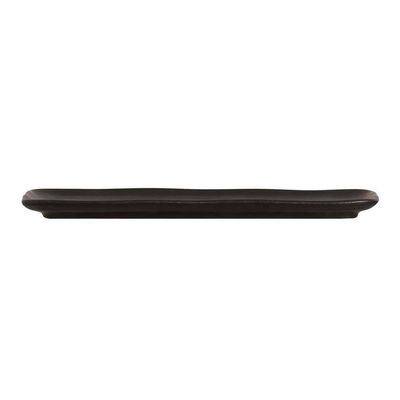 Conjunto de Travessas Retangulares Médias Porto Brasil Orgânico Preto Matte 33x13cm - 4 peças Preto