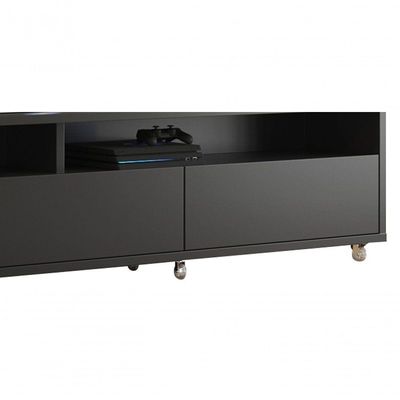 Rack Bancada Para Tv Aspen 2.2 Preto - Moveisaqui
