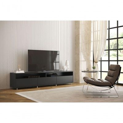 Rack Bancada Para Tv Aspen 2.2 Preto - Moveisaqui