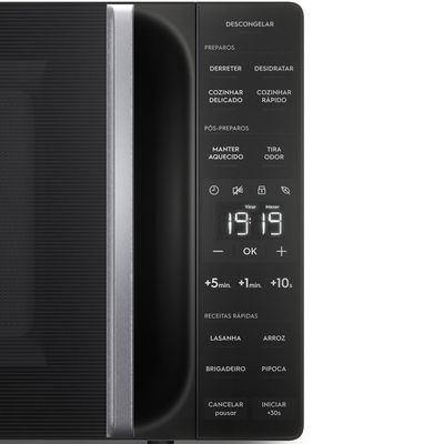 Micro-ondas Electrolux 23L Preto Efficient com Descongelamento Assistido (ME23P) 220V