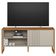 Rack Para Sala De Estar Tv 55 Pol 141cm Golden L05 Nature Off White - Lyam Decor